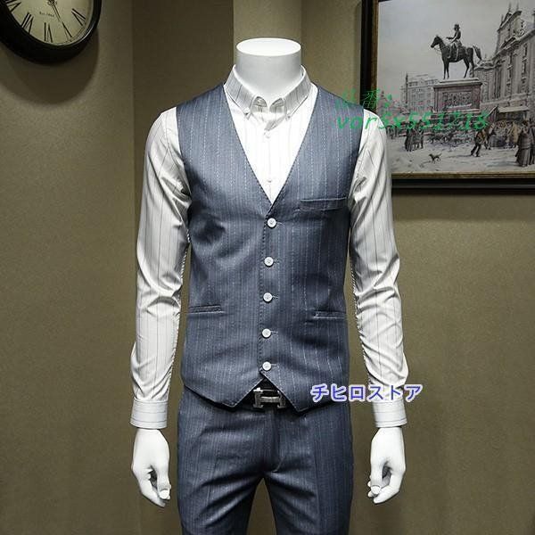 ツーピース ベスト追加可 スーツ 二つのボダン メンズ ビジネススーツ ストライブ セットアップ 細身 結婚式 紳士服 vor5x551718 USTAUSTRALIA_COM_AU