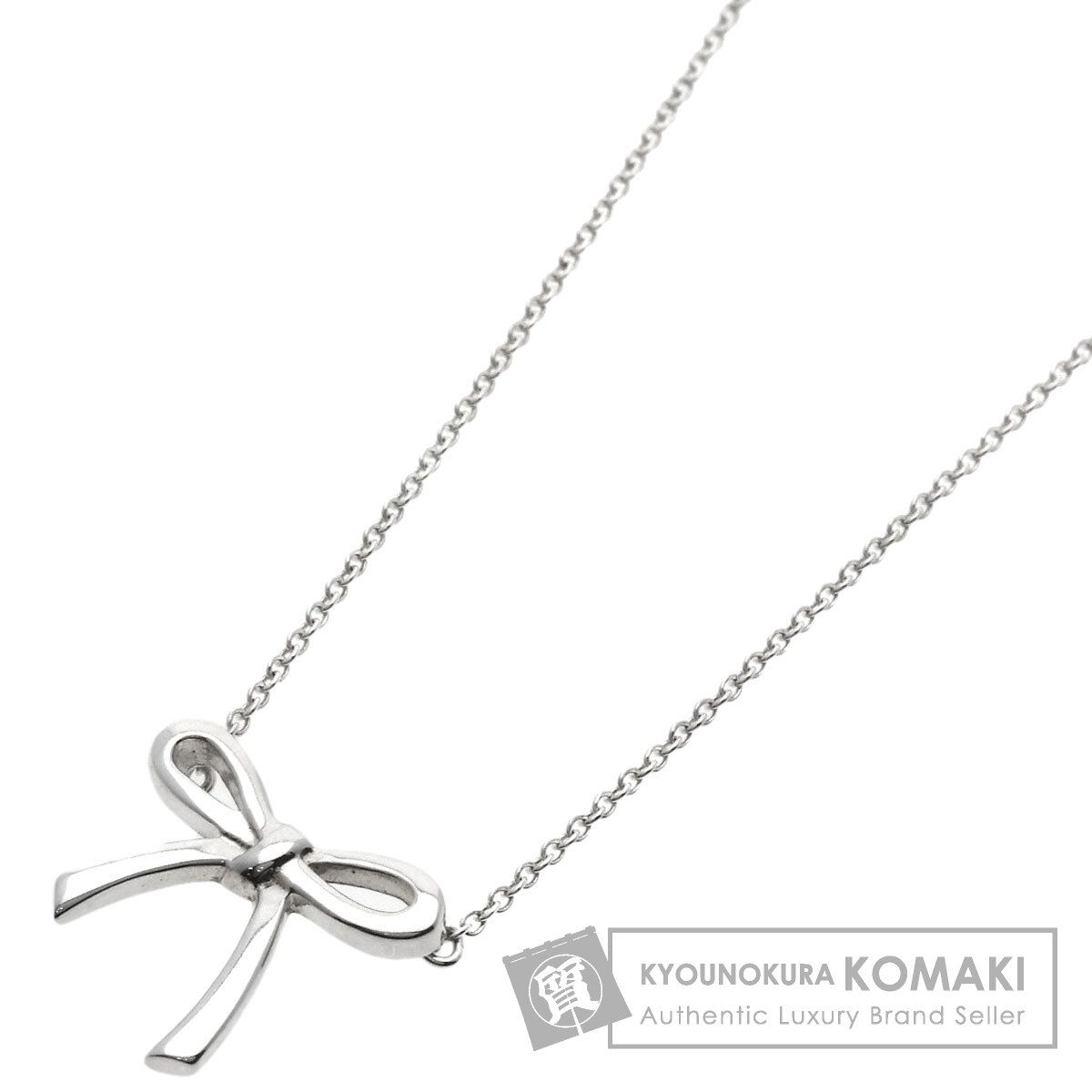 TIFFANY&Co. ティファニー ボウ リボン ネックレス SV レディース 