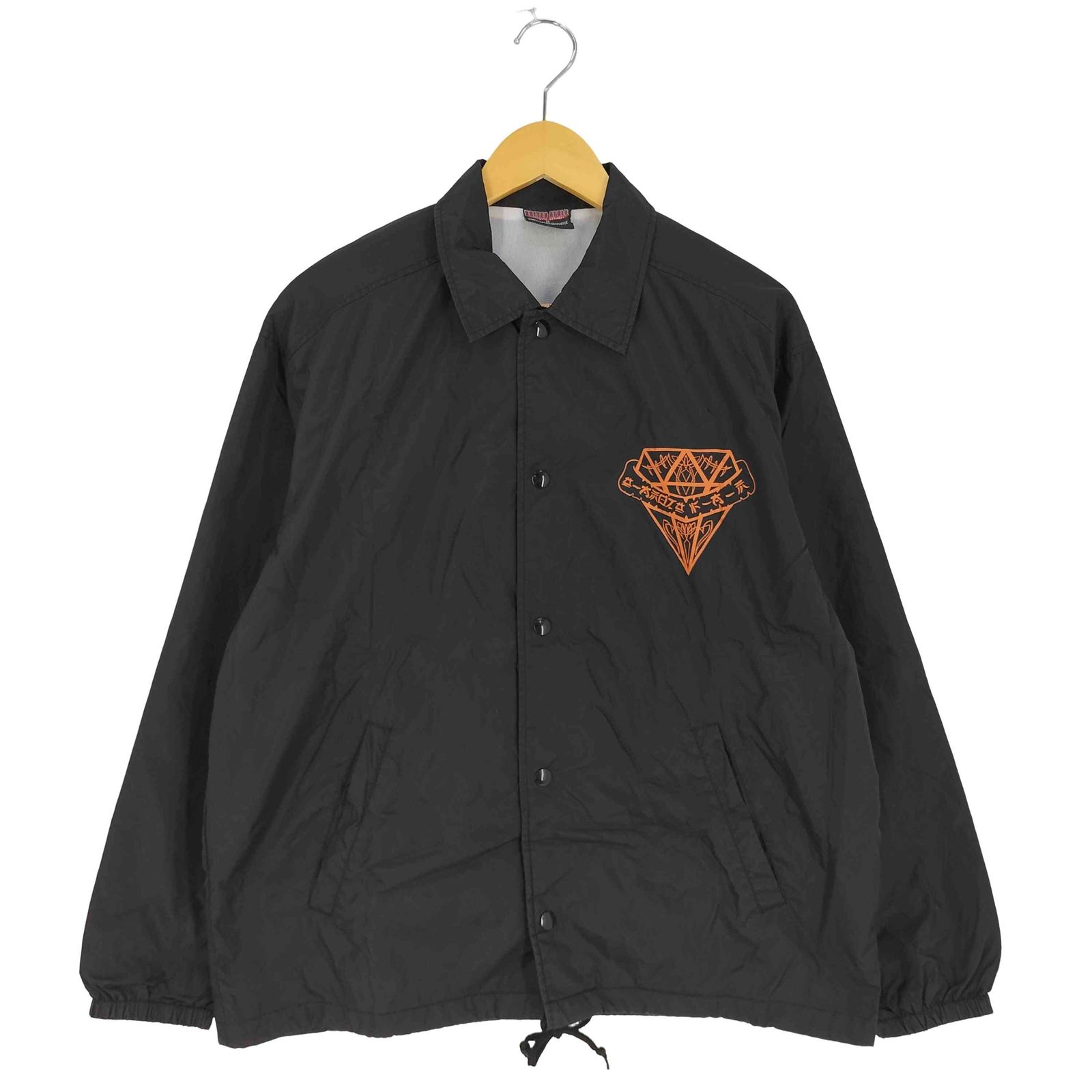 ユナイテッドアスレ UNITED ATHLE ダイヤモンド ドラゴン プリント コーチジャケット メンズ import：M 
