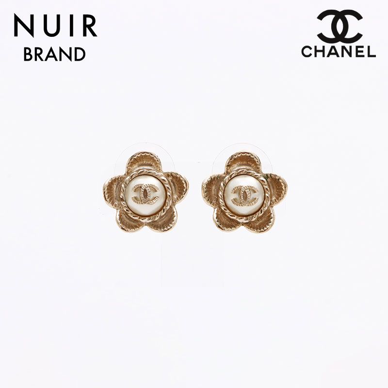 CHANEL シャネル ピアス ココマーク花モチーフパールB16 - メルカリ