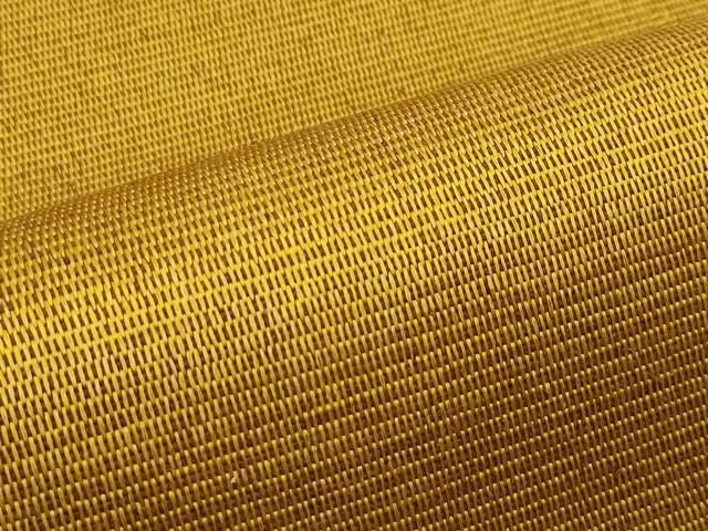 平和屋本店□極上 本場黄八丈 八寸名古屋帯 手織 西條謹一 佐藤順子