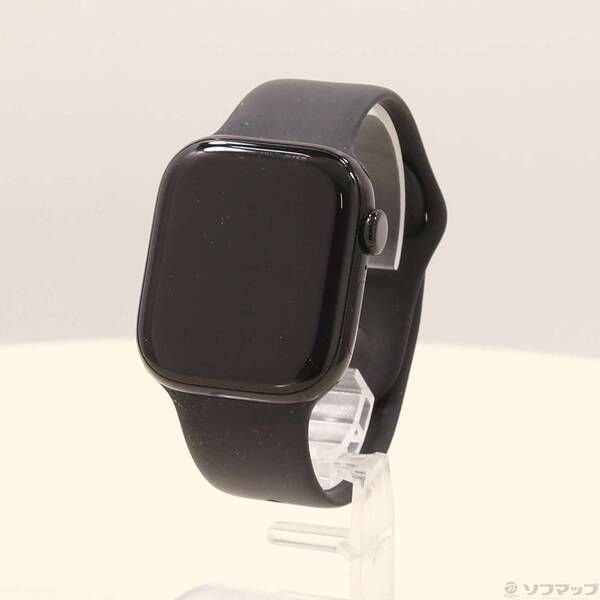 〔 品〕 Apple Watch Series 10 GPS 42mm ジェットブラックアルミニウムケース ブラックスポーツバンド 276