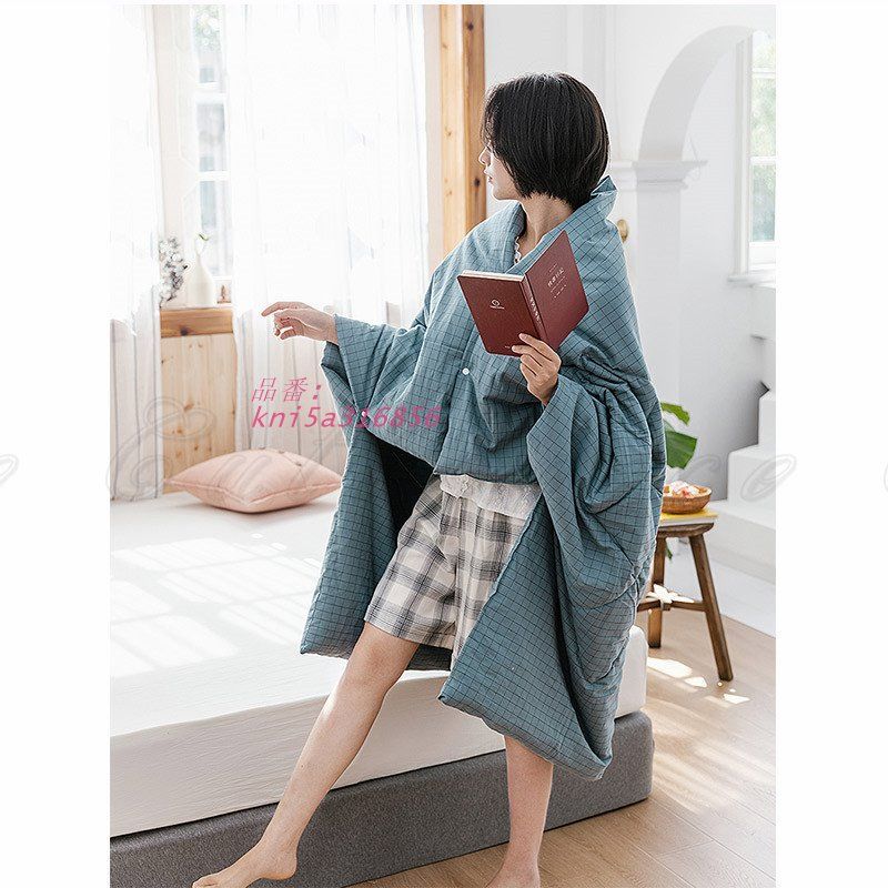 お昼寝ケット 毛布 ポンチョ 肩掛け 羽織り ボタン付き 贈り物 シンプル 睡袋 おしゃれ 綿 寒さ対策 寝袋 プレゼント ギフト シングル 防寒 kni5a316856 MARWIL-DEMENAGEMENTS_CH