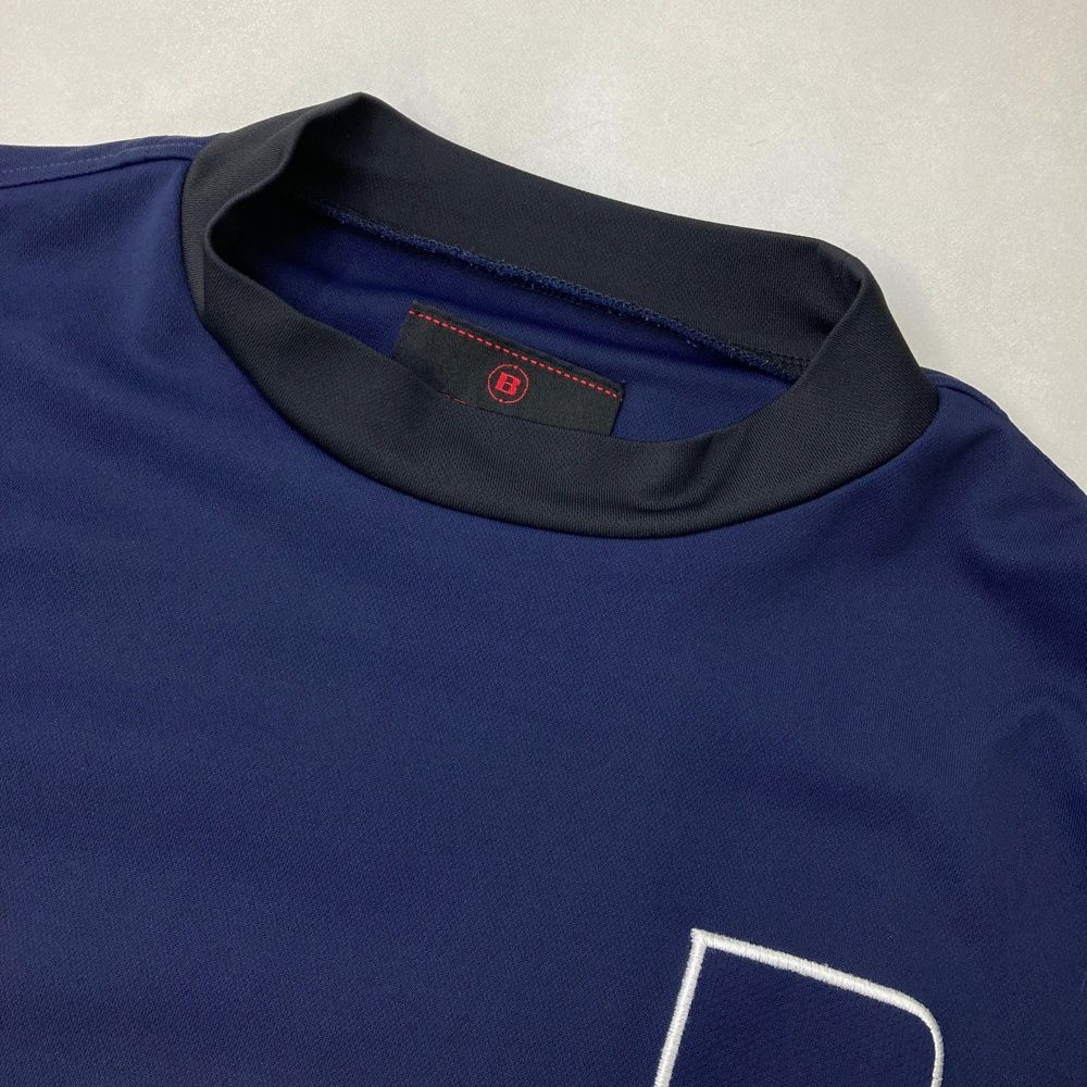 サイズ：M BRIEFING GOLF ブリーフィング 2023年 モックネック 長袖Tシャツ  ネイビー系 [240101438985] ゴルフウェア メンズ ストスト サイズ：M BRIEFING GOLF ブリーフィング 2023年 モックネック
