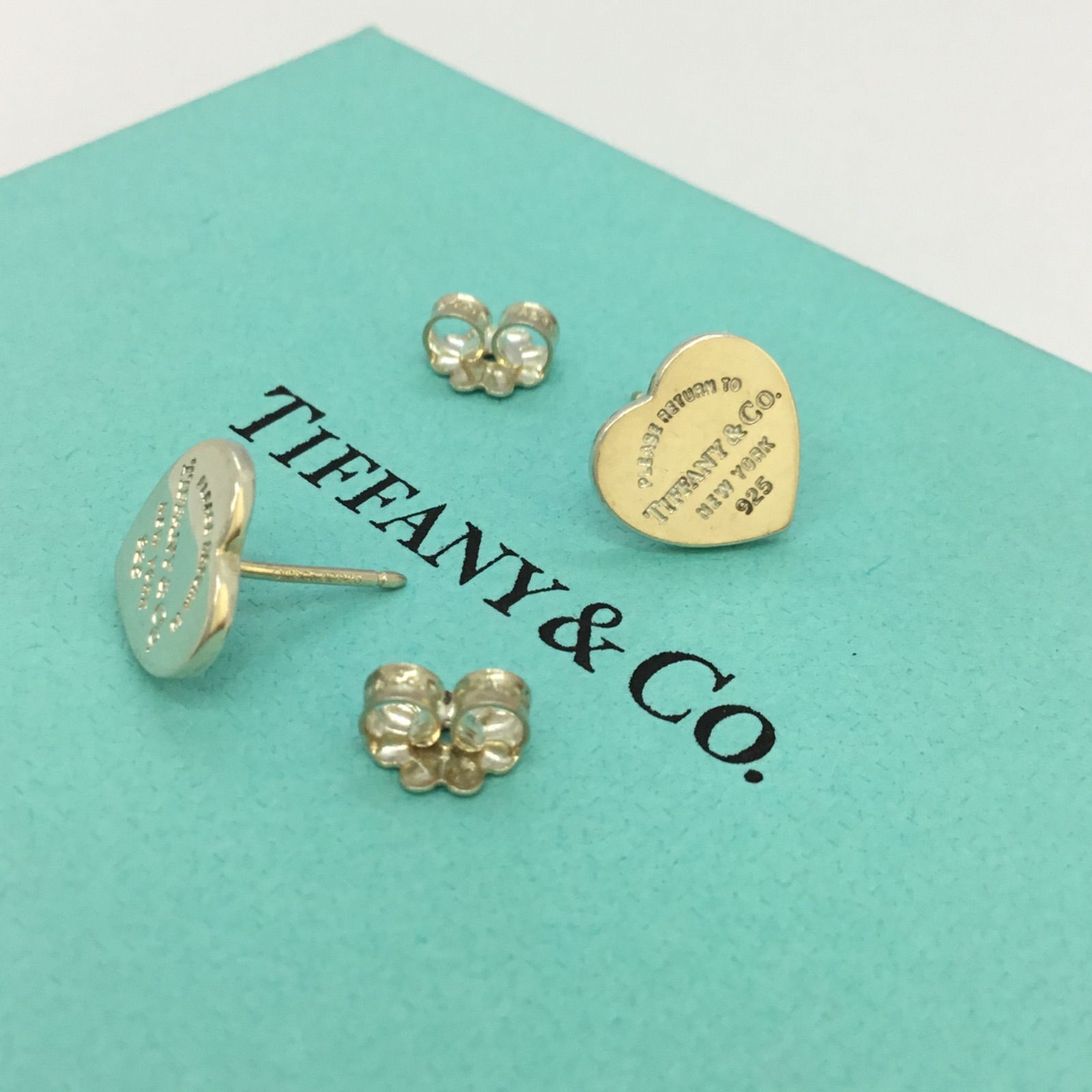 匿名配送★Tiffany & Co★ティファニー ハート タグ スタッド ピアス