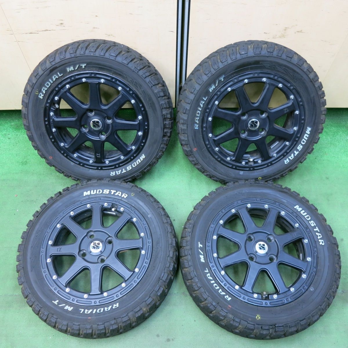 バリ溝スタッドレス14インチ バリ溝！24年！9分☆XTREME-J 165/65R14 マッドスター ラジアル M/T