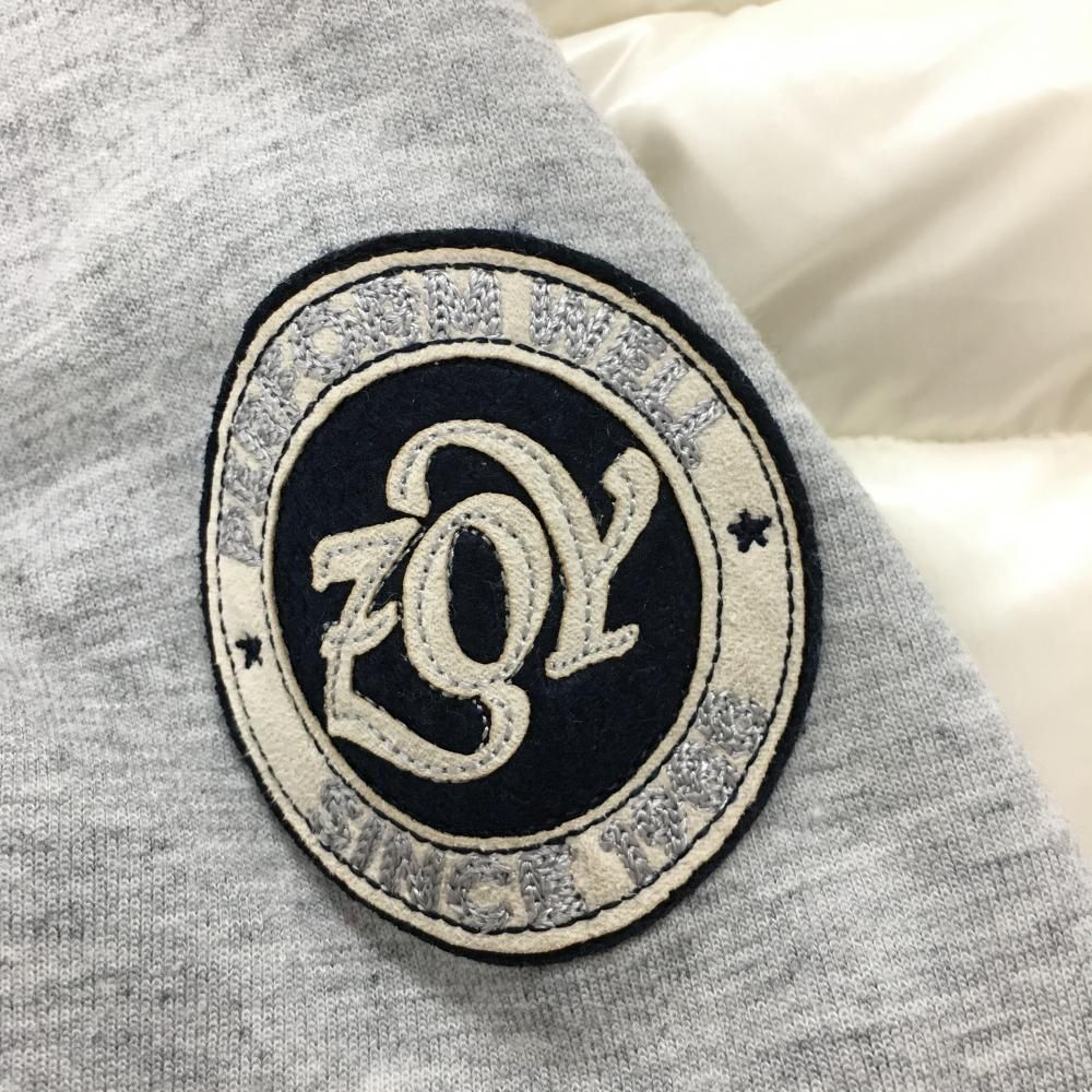 美品 ZOY ゾーイ ライトダウンジャケット レディース40 保存袋付き ZOY ゾーイ ダウンジャケット グリーン系 40 ゴルフウェア レディース