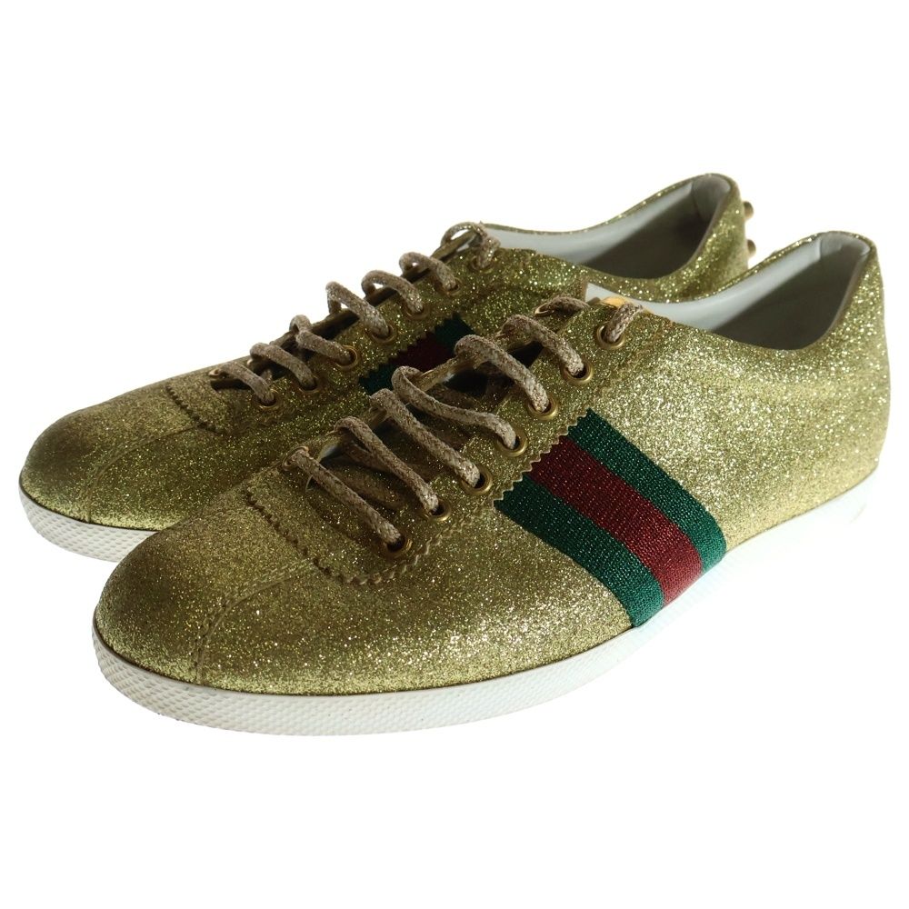 GUCCI グッチ ゴールド スニーカー グリッターラメ