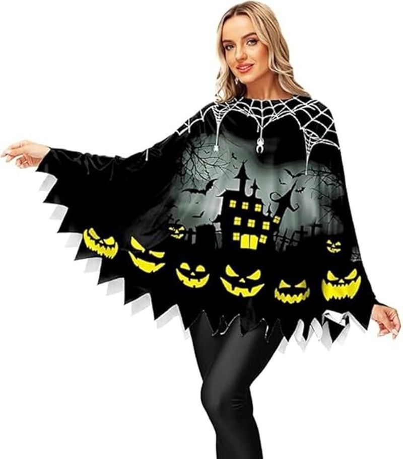 かぼちゃ ポンチョ蜘蛛