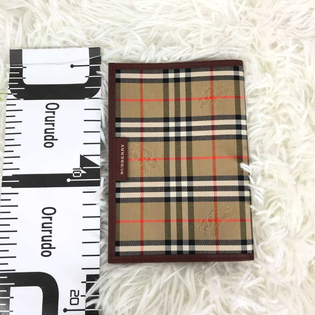美品】BURBERRY バーバリー ブックカバー 文庫本 手帳カバー