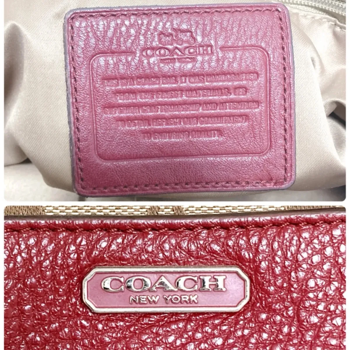 ☆ COACH コーチ バッグ ハンドバッグ ショルダー 肩掛け 赤 レッド 