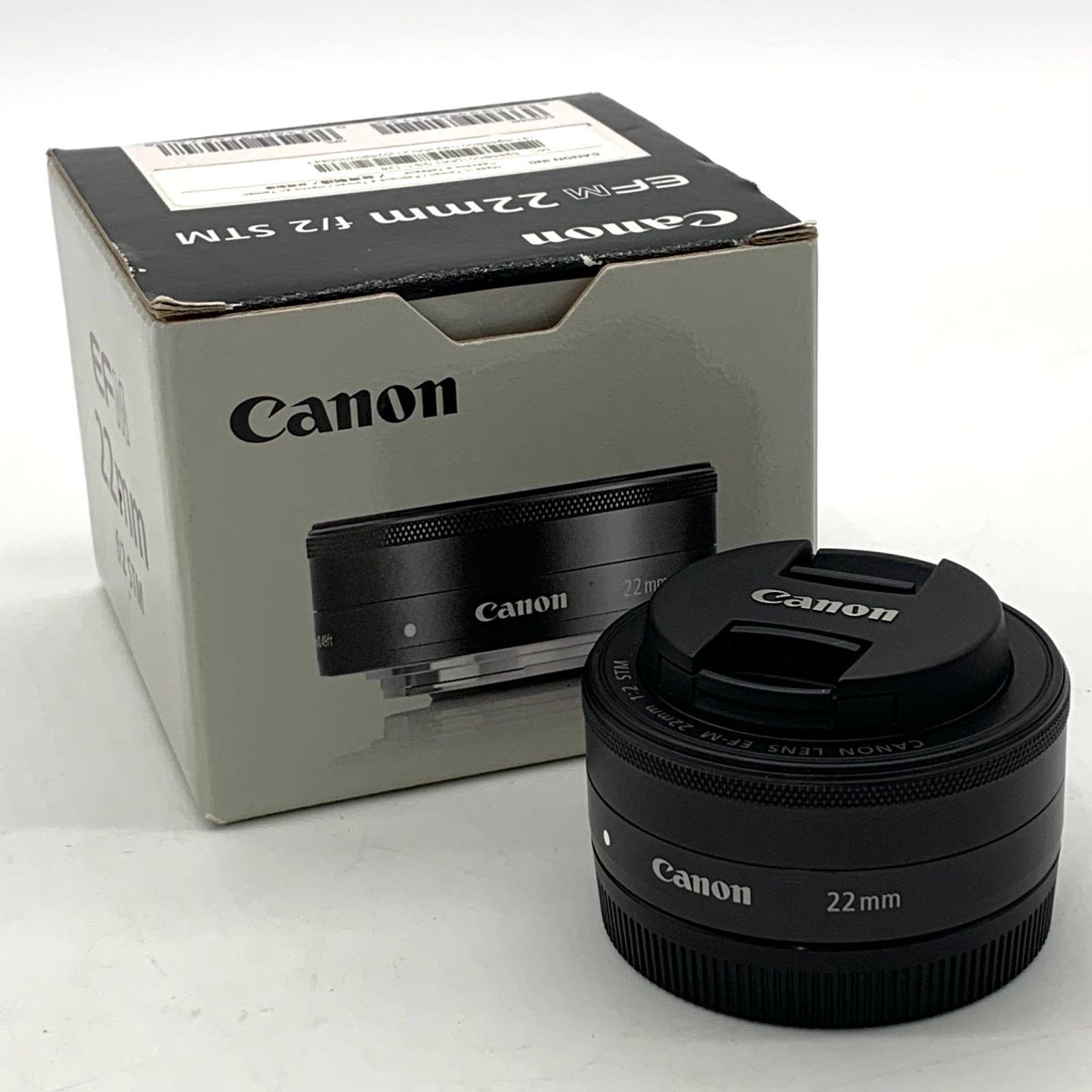 ▽【現状品・動作未確認】Canon/キャノン EF-M22mm F/2 STM ブラック