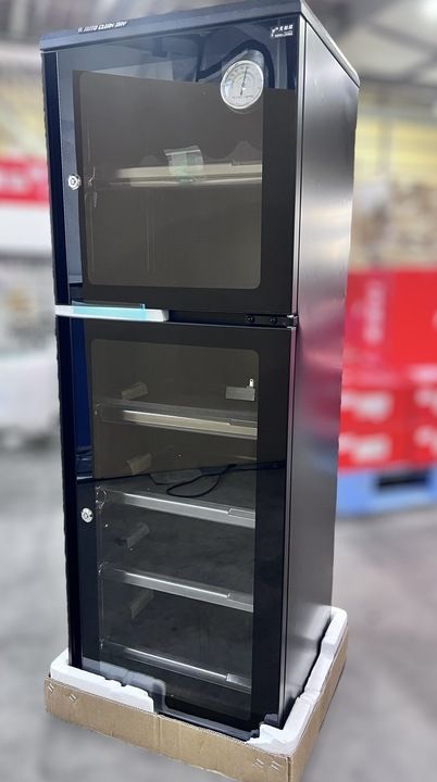 開封済 ♥品 全自動防湿保管庫 カメラ レンズ 保管庫 防湿ケース 162L 東洋リビング ED-165CATP3B ブラック