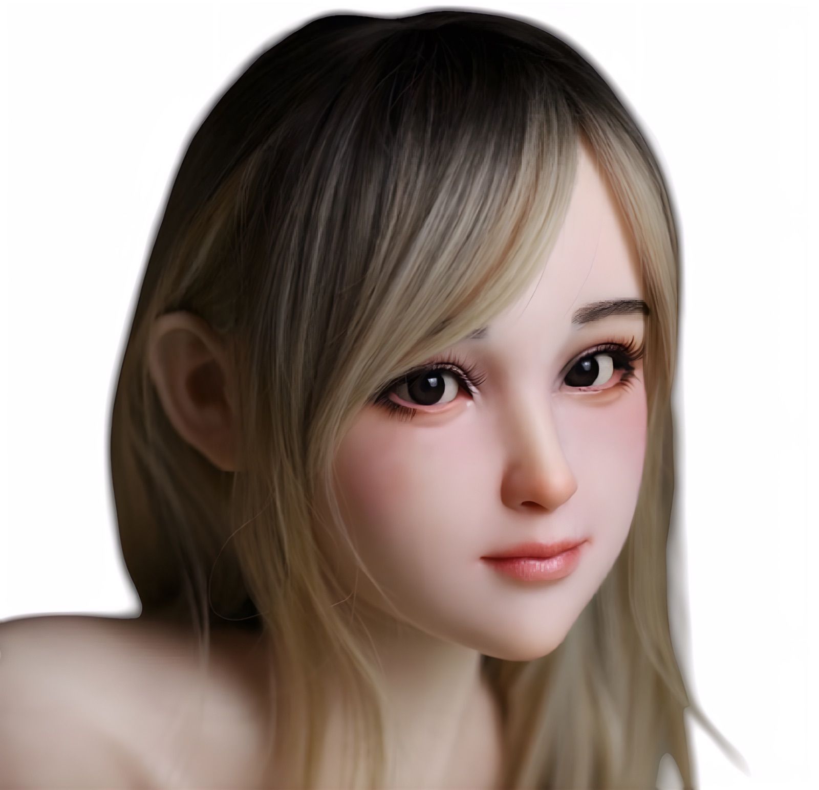 1|6 フィギュア ヘッド 12インチ 手仕上げ作成モデル ハーフ美少女スタイル