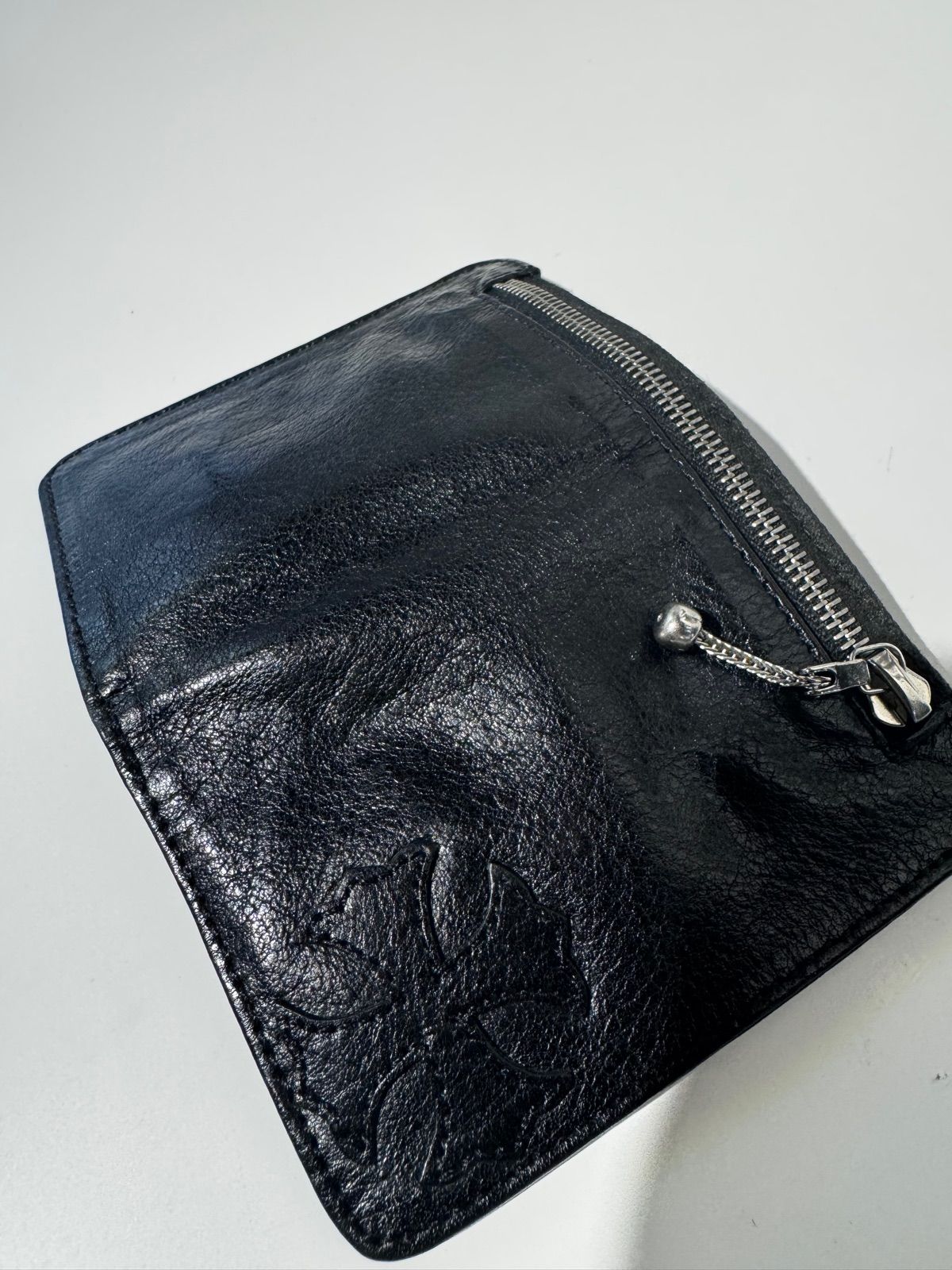 Chrome Hearts クロムハーツ バンクローバーラウンドジップウォレット