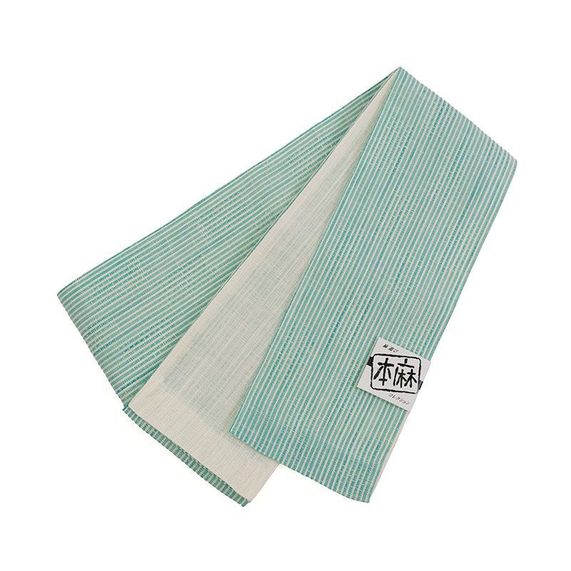 麻半幅帯 ゆかた帯 ms1297