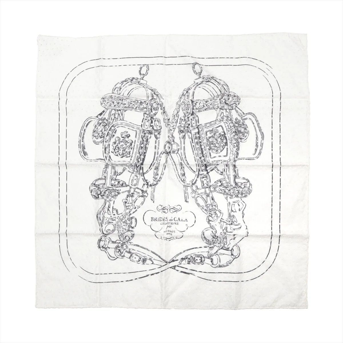 新品同様 エルメス タグ付 カレ 70 BRIDES de GALA 式典用馬勒