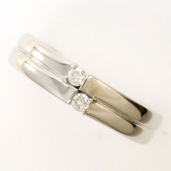 PT900 リング ring 指輪 10号 ダイヤ 0.06 総重量約3.6g