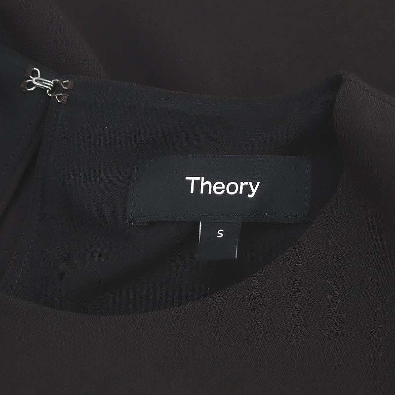 未使用品 セオリー Theory 24AW Admiral Crepe SS Aline Top Cl J ブラウス 半袖 S ブラック /ES ■OS ■SH レディース セオリー Theory 24AW Admiral Crepe SS Aline Top CL J