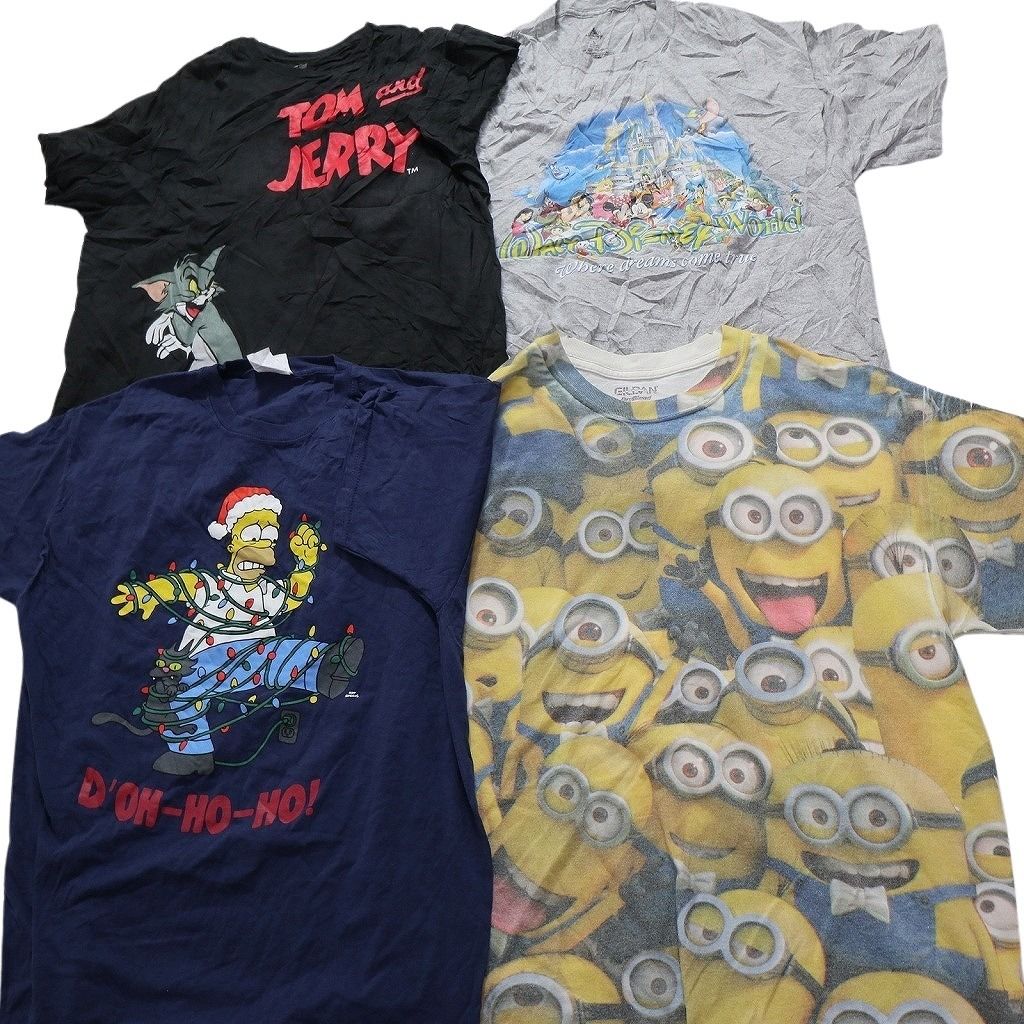 鮮度感のある 古着卸 キャラクター 半袖Tシャツ 16枚セット メンズ M L ドラゴンボール トムとジェリー ディズニー 古着 NC3869 激安販売、最安価に挑戦。