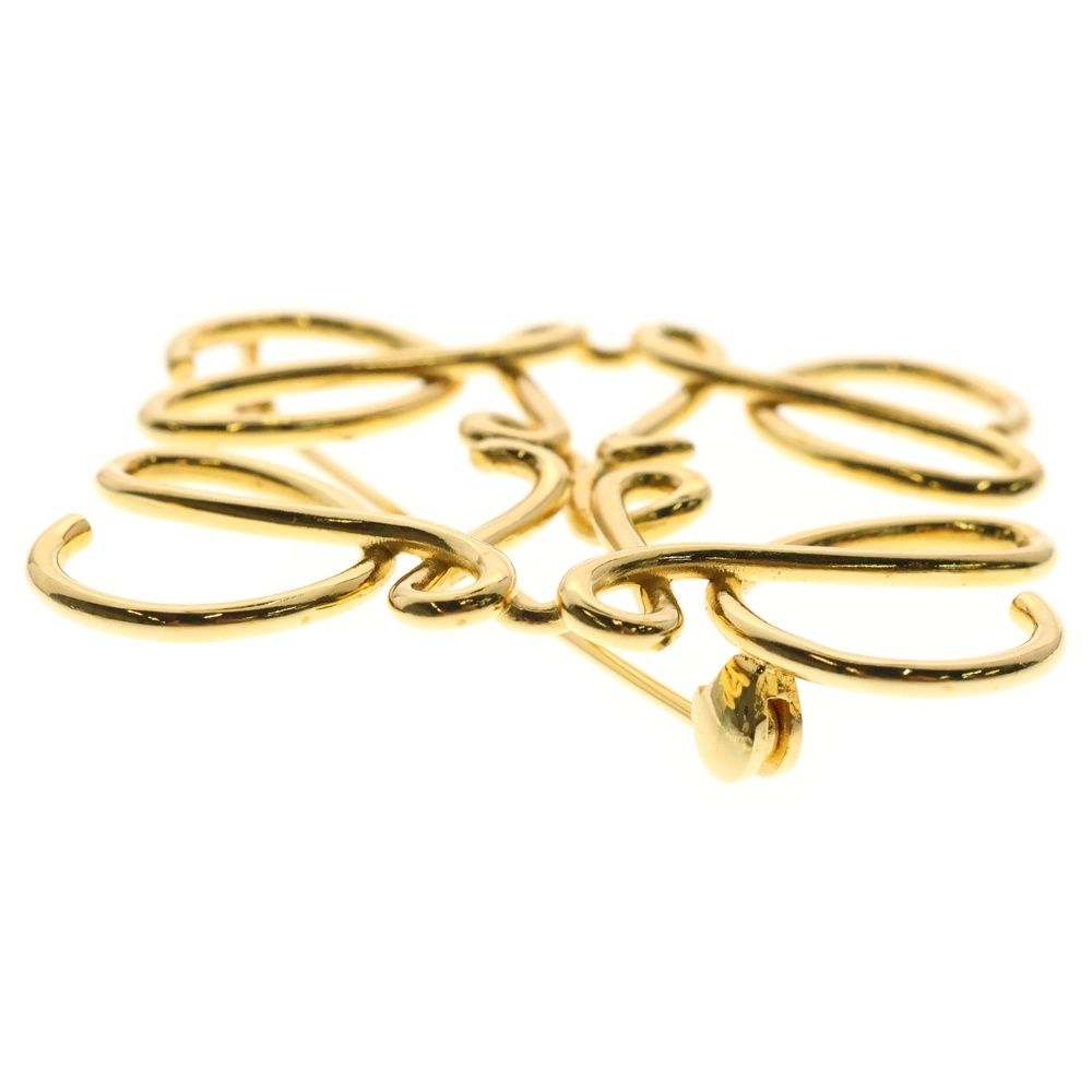 LOEWE ロエベ アナグラム ロゴ ブローチ バッジ GP ゴールド