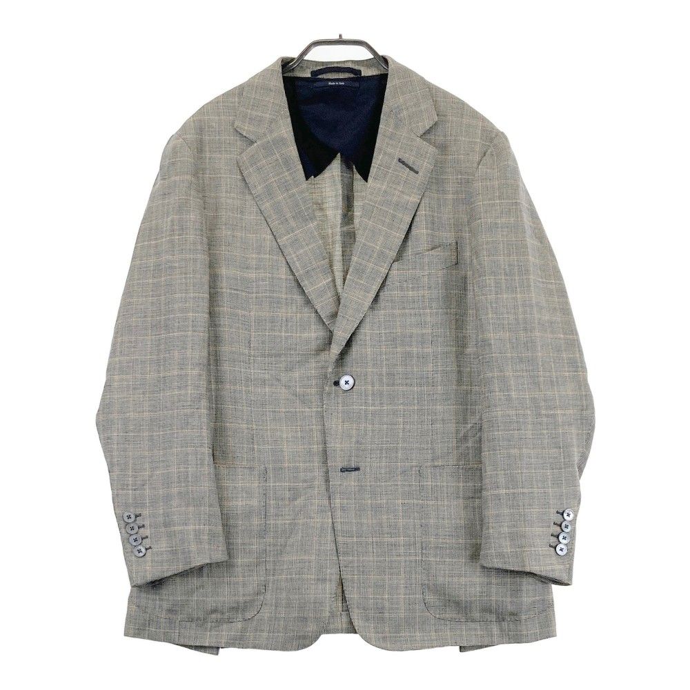 dunhill ダンヒル FITZROVIA リネン混 テーラードジャケット チェック 