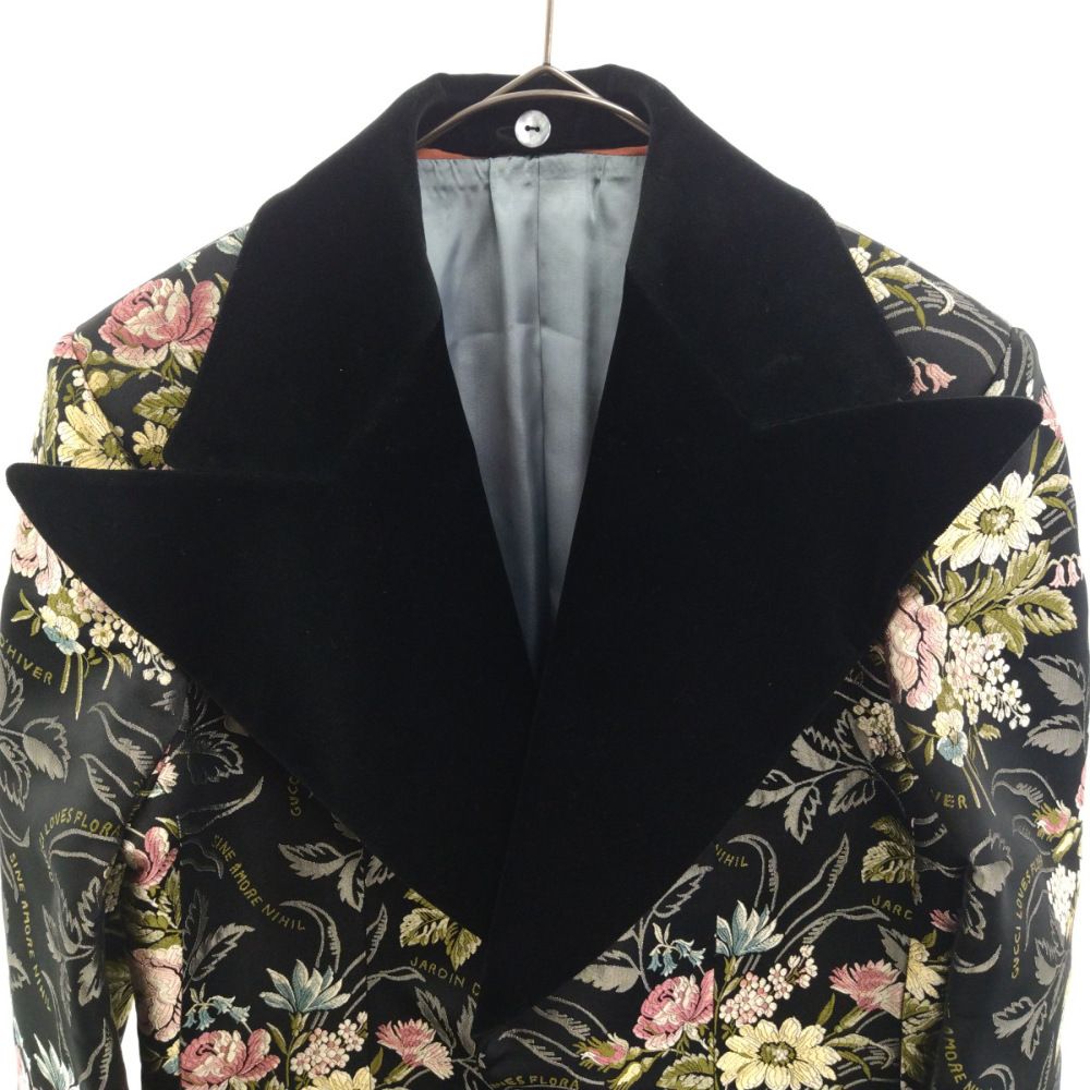 GUCCI (グッチ) 19SS SILK FLOWER BLAZER シルク 総柄花柄 ブレザー
