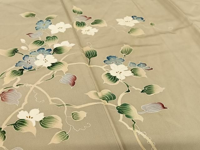 平和屋着物○訪問着 友禅 作家物 枝花文 正絹 逸品 AAAY6436zg - メルカリ