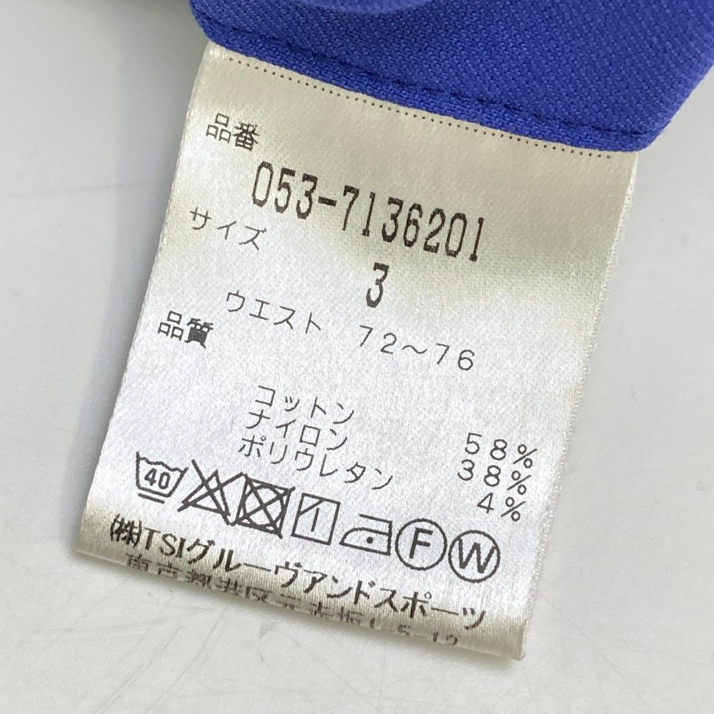 サイズ：3 PEARLY GATES パーリーゲイツ  パンツ  ブルー系 [240101442226] ゴルフウェア メンズ ストスト サイズ：3 PEARLY GATES パーリーゲイツ パンツ ブルー系