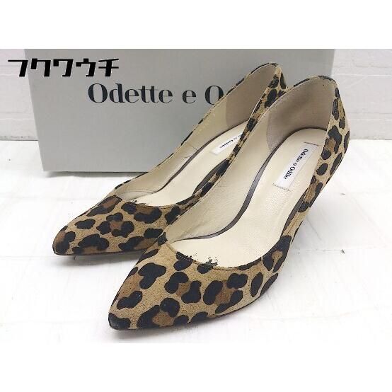◇ ◎ Odette e Odile UNITED ARROWS 豹柄 レオパード パンプス ヒール 22ｃｍ ベージュ ブラウン レディース  【中古】 【1002799008013】 - メルカリ