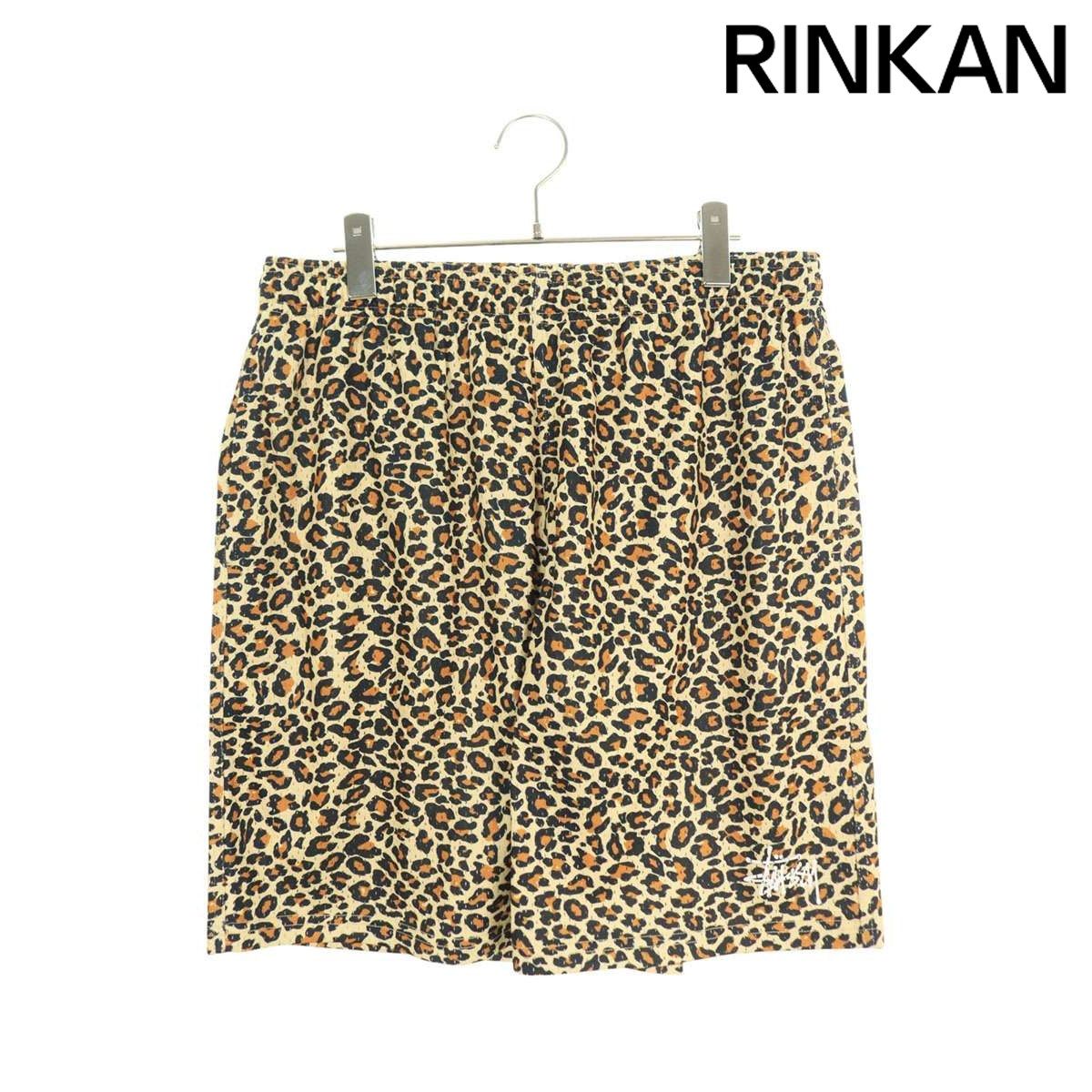 ステューシー 25SS MESH SHORT BASIC レオパード総柄メッシュハーフ 