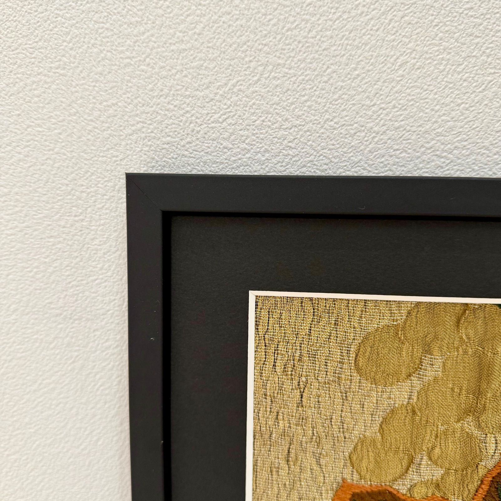 フレーム入りシルク織物アート ぶどう唐草