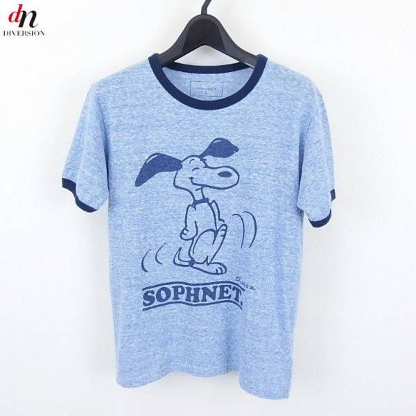 11SS ソフネット オールド スヌーピー プリントトリムTシャツ カットソー