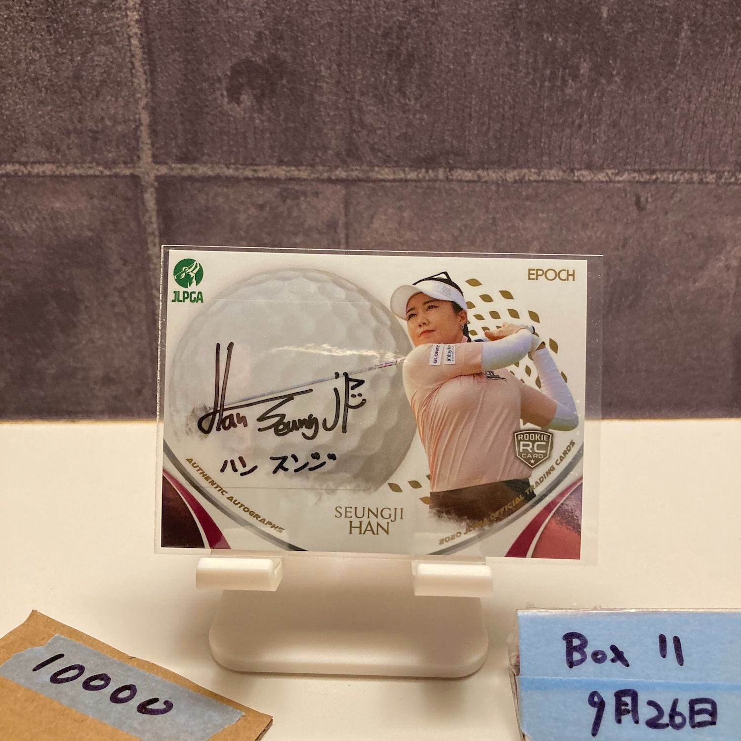 2020 EPOCH ハンスンジ Seungji Han 29|90 直筆サインカード JLPGA RC ルーキー Rookie カード