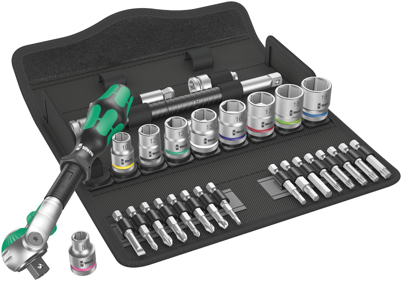 Wera ヴェラ 8100SB6 サイクロップラチェット スピード セット 3|8 004046