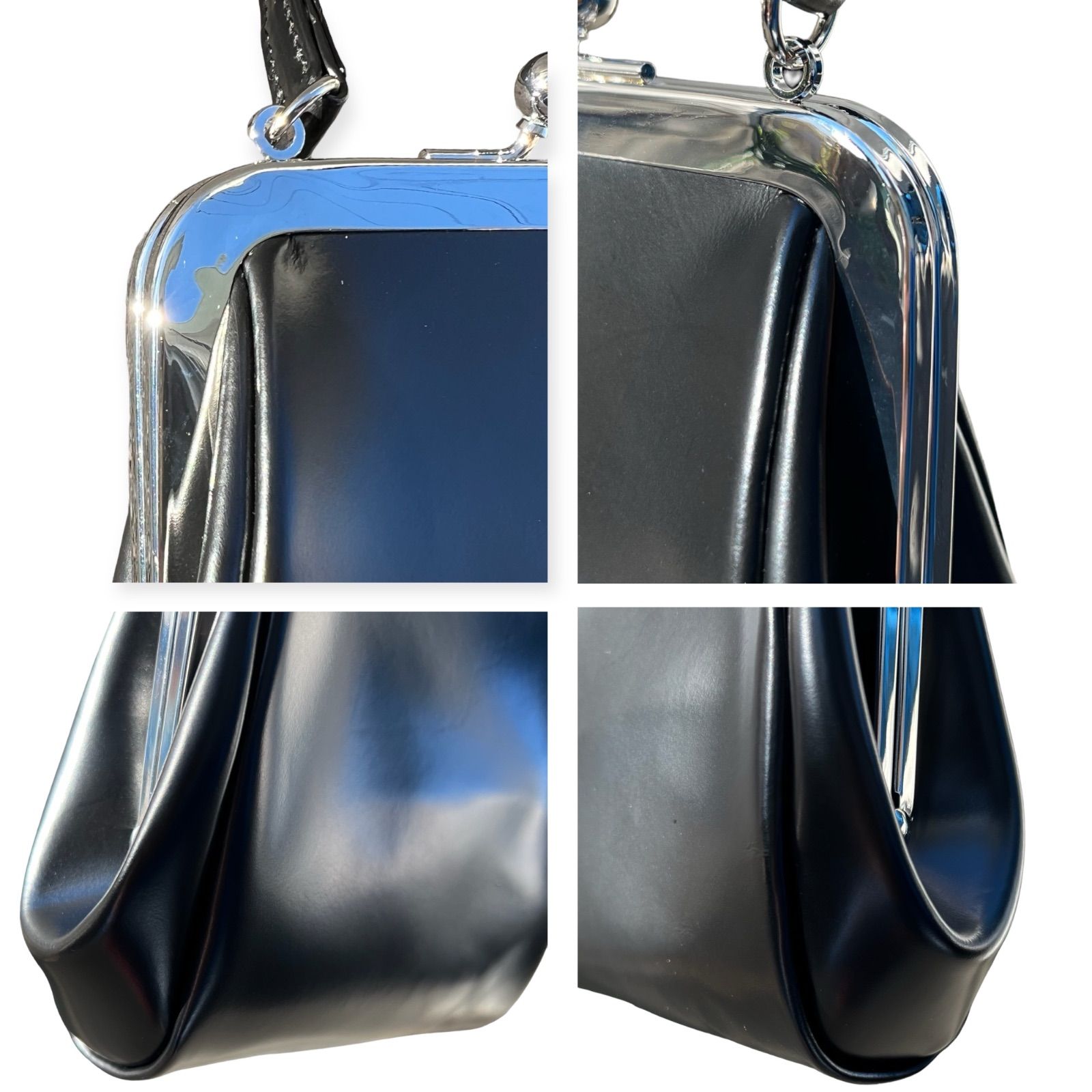 コムデギャルソン がま口ショルダーバッグ 青山限定 美品 美品】 COMME