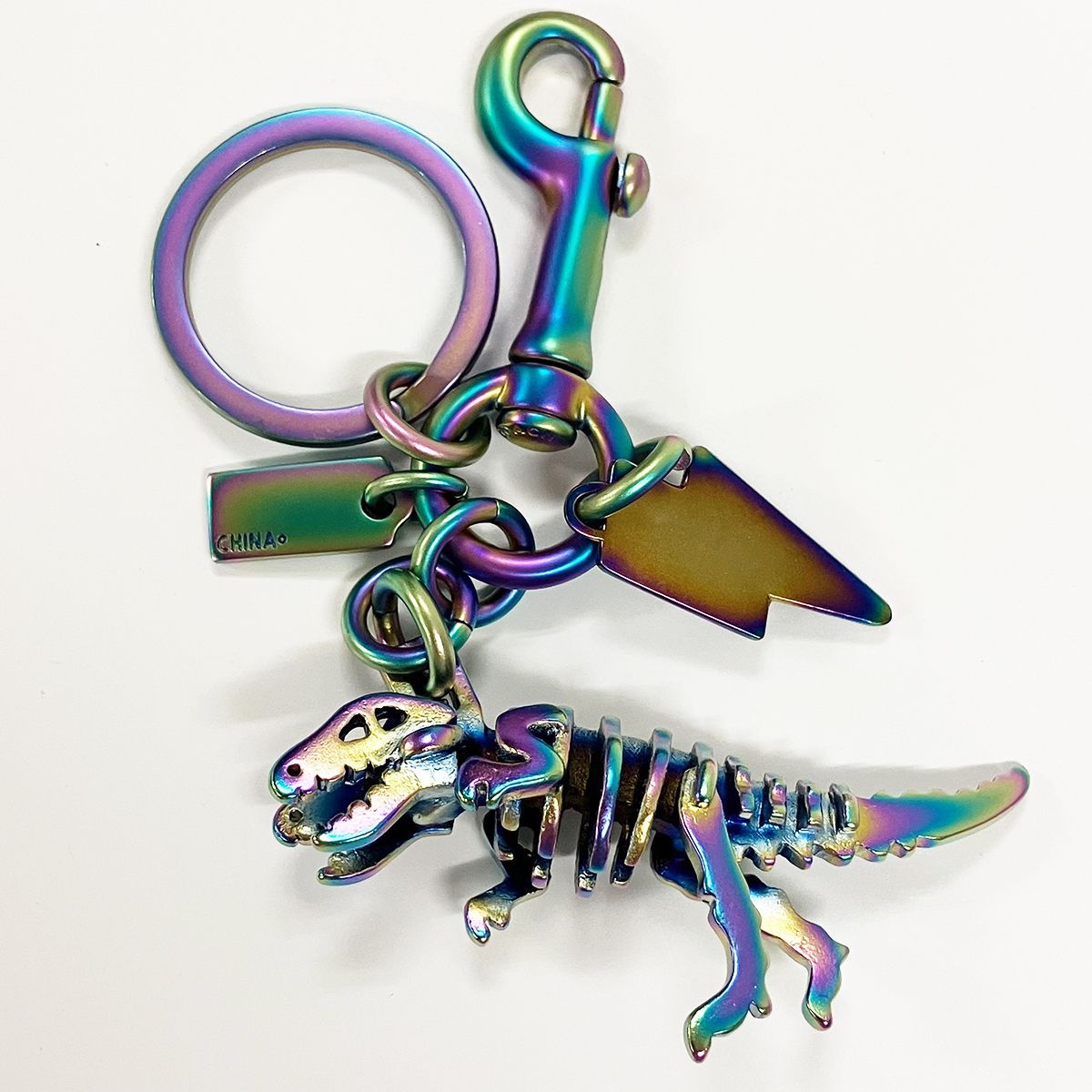 COACH コーチ レキシー 恐竜 チャーム キーホルダー メタル