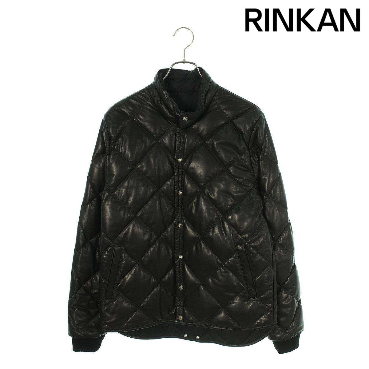 クロムハーツ  TEENAGE KICKS LTHR キルティングダウンジャケット メンズ M