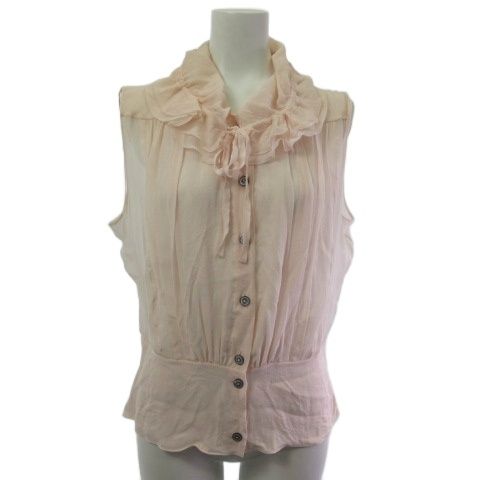 シャネル CHANEL P34721V02158 ノースリーブシャツ ブラウス  