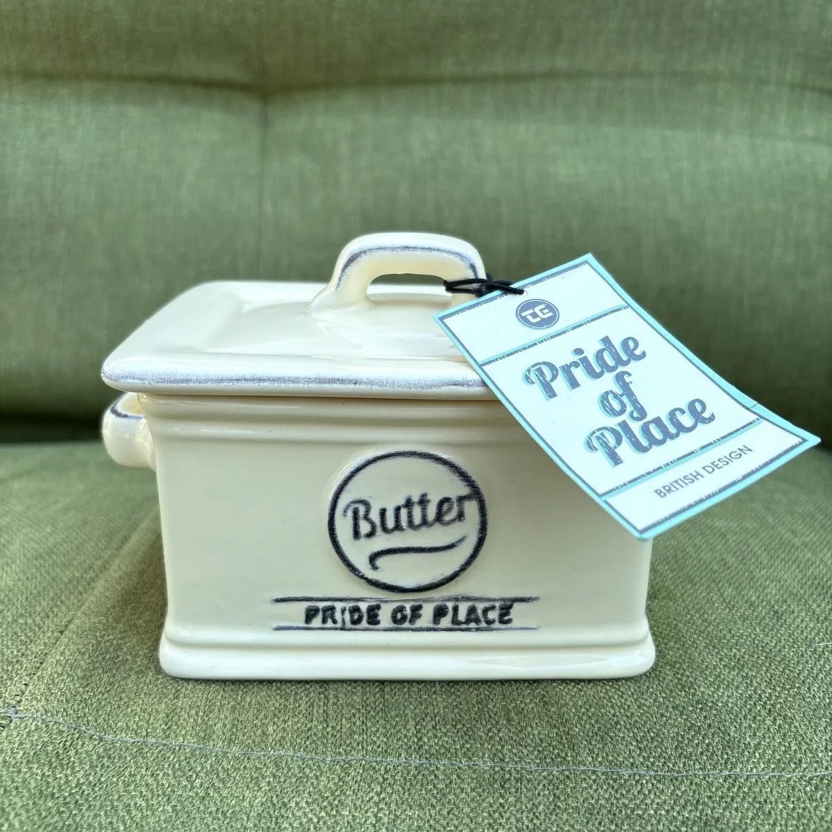 🇬🇧T&G butter case 】バターケース 入れ物 陶器 海外製品