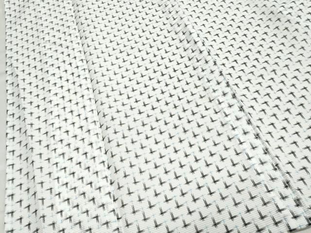 平和屋着物＊夏物 小紋 絽 箔散らし文 洗える着物 DAAU2397ud