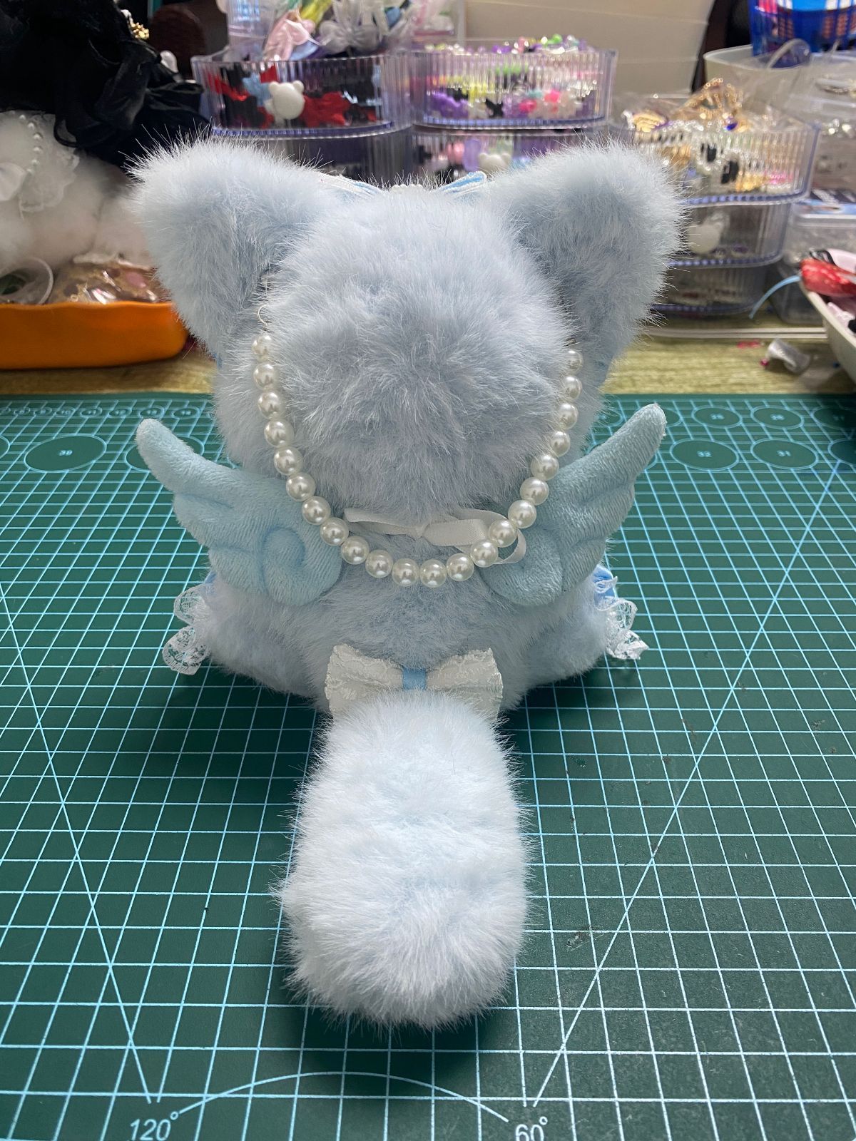 ぬい服　着ぐるみ　おすわり　ネズミ　⑧ ❤︎ぬい服 おすわりぬい服 着ぐるみ 10cm にじぱぺ用 ねこ
