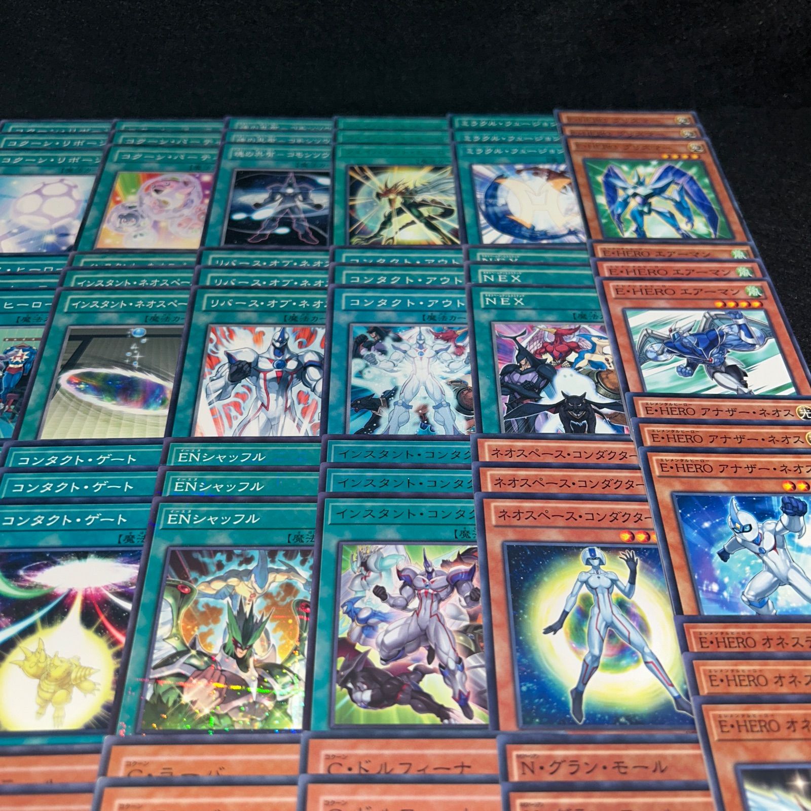 A5549 遊戯王 デッキパーツ ネオス 遊戯十代 遊戯王 - 本格構築十代HEROネオス デッキ＆EX15枚＆二重スリーブ