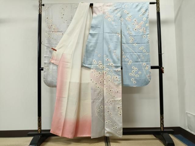 平和屋着物□豪華振袖 花車文 暈し染め 金彩 正絹 逸品 AAAU6323nf