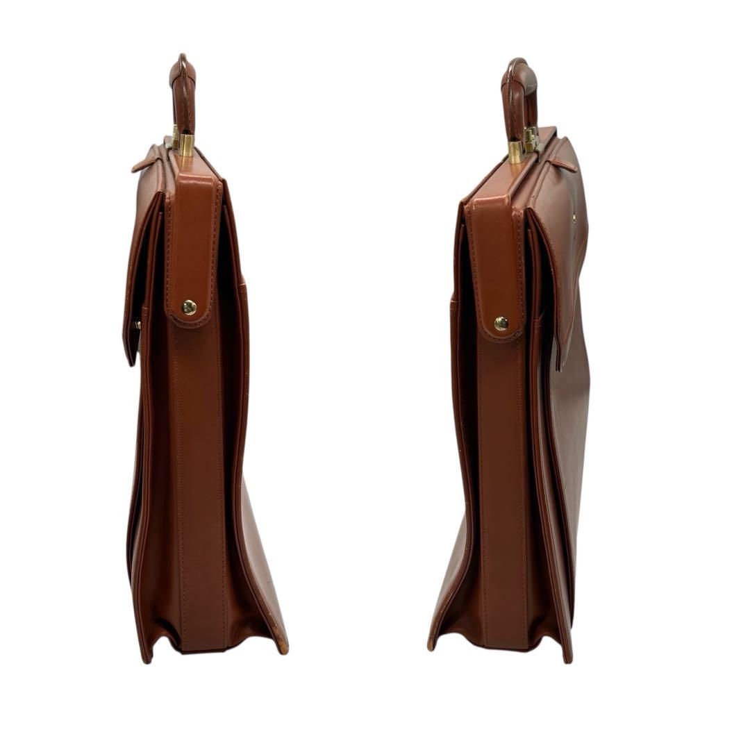 良品 2193 mila schon ダレスバッグ レザー ブラウン 鍵付き 良品 2193 mila schon ダレスバッグ レザー ブラウン 鍵付き