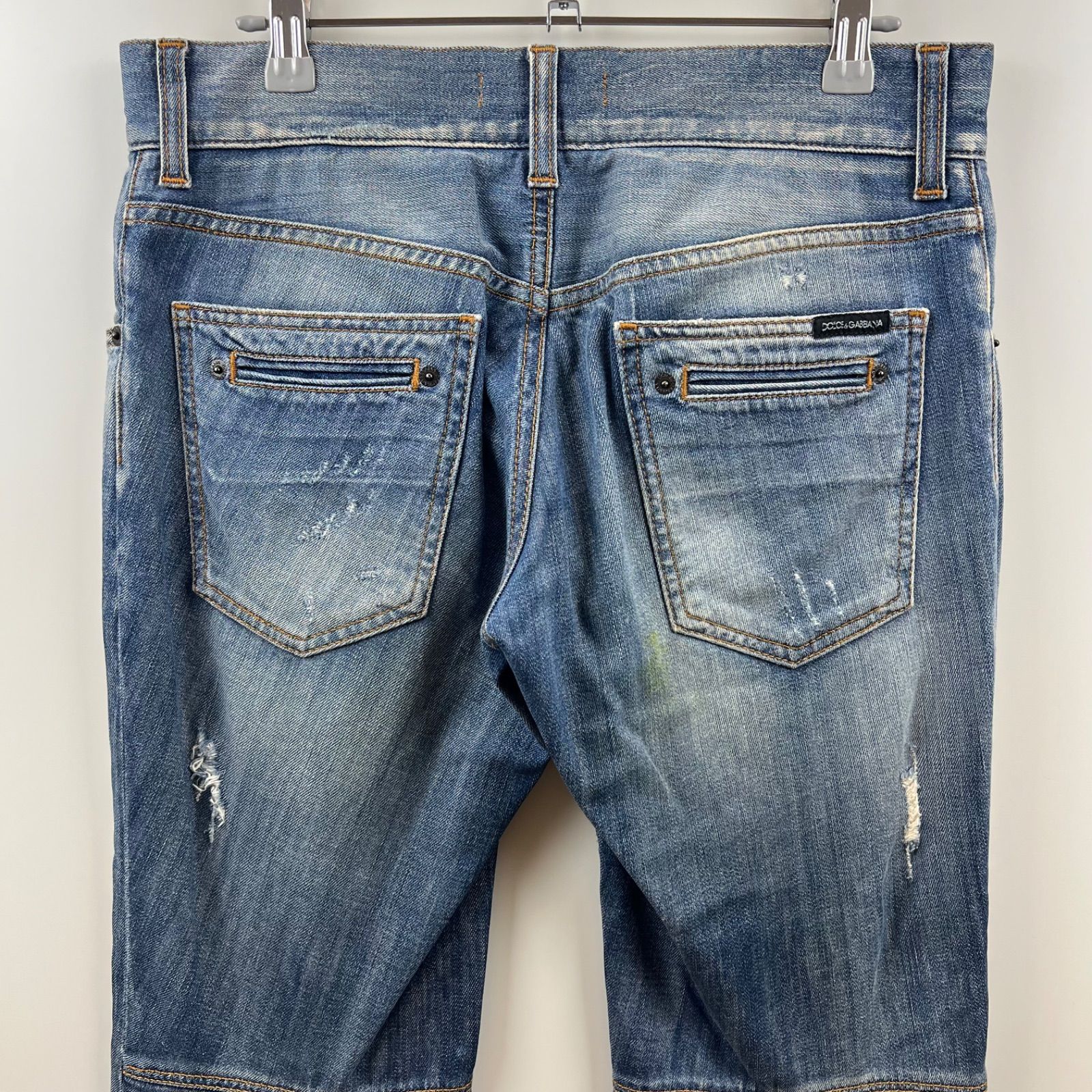 パンツ DOLCE&GABBANA ARCHIVE DAMAGE JEANS DOLCE&GABBANA D&G archive 14 GOLD damaged denim pants 44