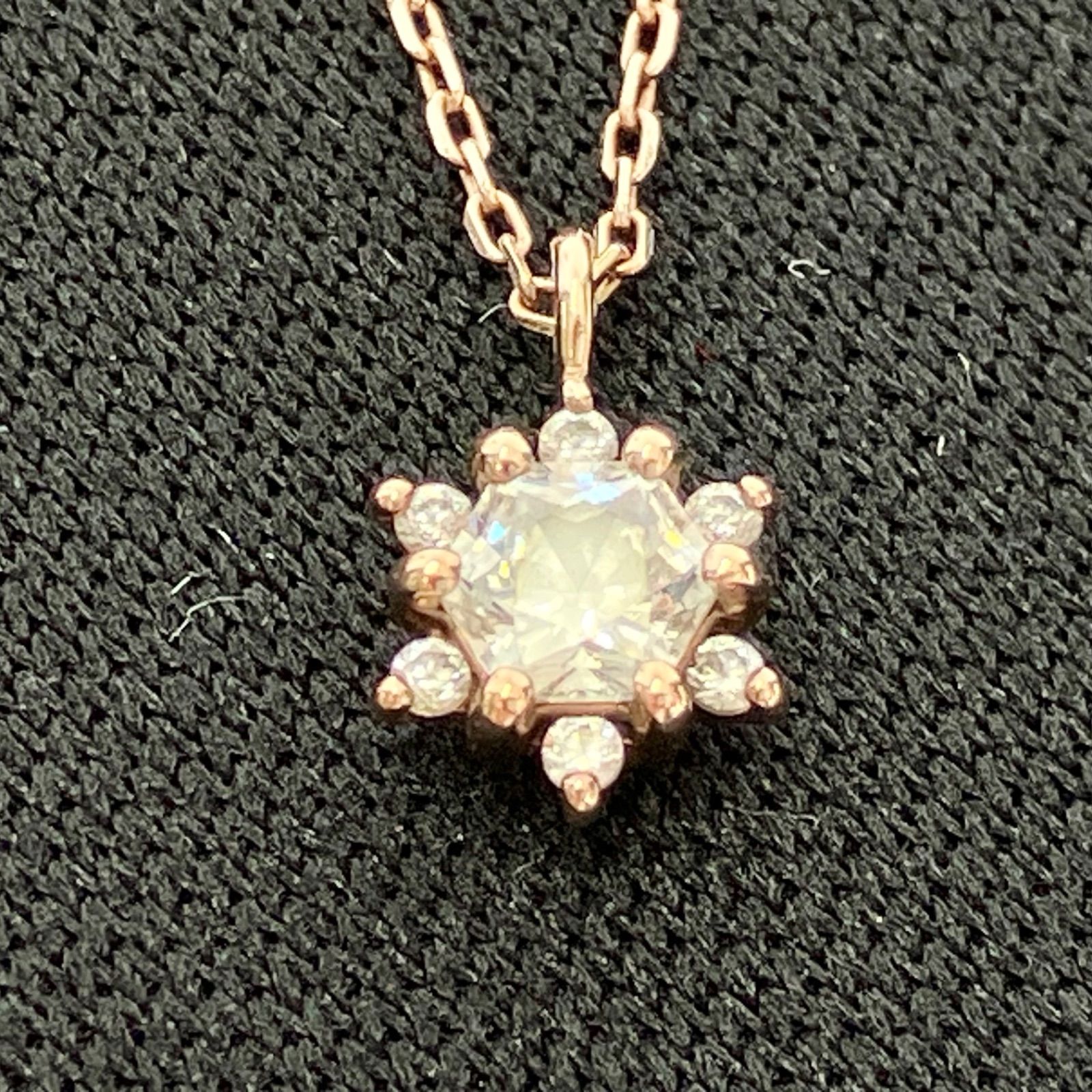 565428】 canal 4℃ 2018 クリスマス限定 雪の結晶 ネックレス ゴールド 