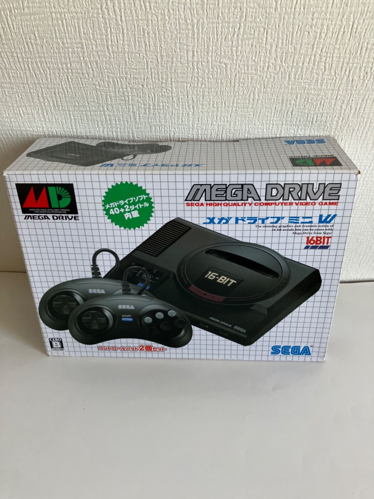 メガドライブミニW 16BIT 【メガドライブソフト40+2タイトル内臓 