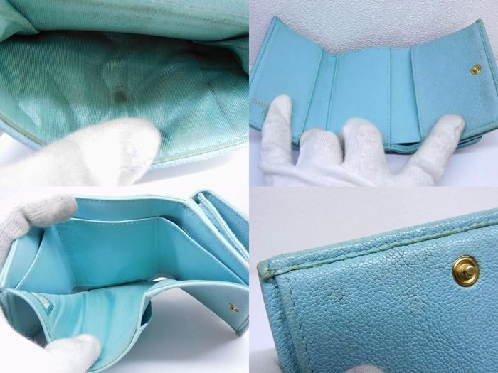 シャネル □ ボーイシャネル コンパクトウォレット A84432 3つ折り財布