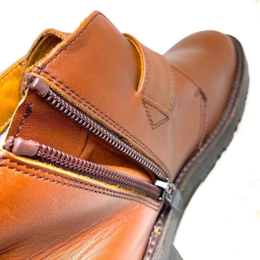 ほぼ未使用】REGAL リーガルウォーカー GORETEX サイドジップブーツ 茶